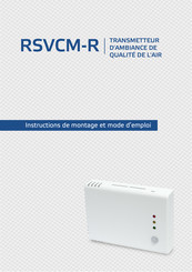 Sentera Controls RSVCM-R Instructions De Montage Et Mode D'emploi