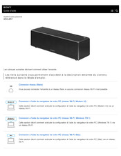 Sony SRS-ZR7 Guide D'aide