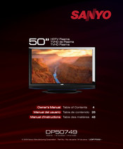 Sanyo DP50749 Manuel D'instructions