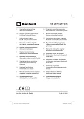 EINHELL GE-UB 18/250 Li E Instructions D'origine