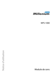 Millenium MPS-1000 Notice D'utilisation