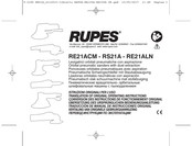 Rupes RS21A Instructions De Fonctionnement