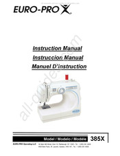 Euro-Pro Operating 385X Manuel D'instruction