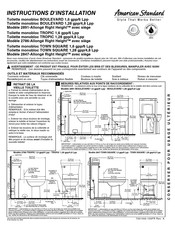 American Standard TROPIC 2786 Instructions D'installation