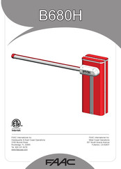 FAAC B680H Mode D'emploi