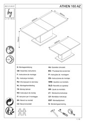 byLIVING ATHEN 160 AZ Instructions De Montage