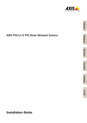 Axis Communications P5512-E PTZ Guide D'installation