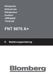 Blomberg FNT 9670 A+ Mode D'emploi
