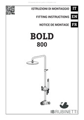 IB RUBINETTI BOLD 800 Notice De Montage