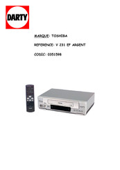 Toshiba V-231EF Mode D'emploi