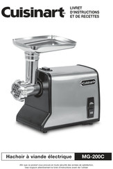 Cuisinart MG-200C Livret D'instructions Et De Recettes