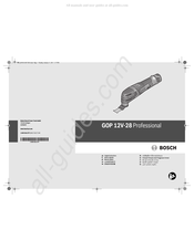 Bosch GOP 12V-28 Professional Notice Originale