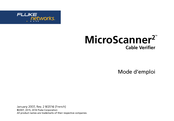 Fluke Networks MicroScanner2 Mode D'emploi