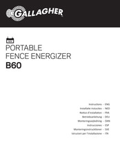 Gallagher B60 Notice D'utilisation
