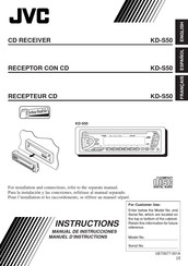 JVC KD-S50 Manuel D'instructions