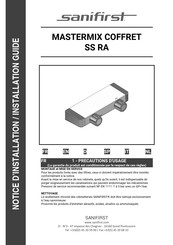 SANIFIRST MASTERMIX COFFRET SS RA Notice D'installation