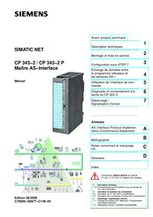 Siemens SIMATIC NET CP 343-2 P Manuel