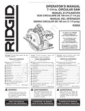 RIDGID R3205 Manuel D'utilisation