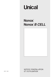 Unical NONOX B CELL 28 Notice D'installation Et D'utilisation