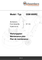 Schwamborn DSM 800-RC Mode D'emploi