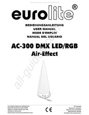 EuroLite AC-300 DMX LED/RGB Air-Effect Mode D'emploi