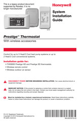 Honeywell Prestige M28798 Guide D'installation