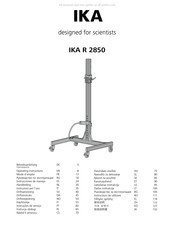 IKA R 2850 Mode D'emploi