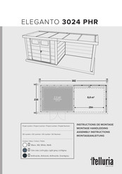 telluria ELEGANTO 3024 PHR Instructions De Montage