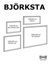 IKEA BJORKSTA Instructions De Montage