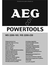 AEG WS 2200-230 Notice Originale