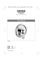 Grohe Eurotrend 19 704 Mode D'emploi