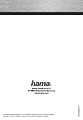 Hama 00053330 Mode D'emploi