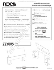 NEXERa 223805 Instructions D'assemblage
