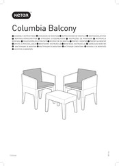 Keter Columbia Balcony Consignes De Montage