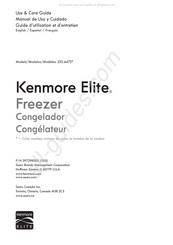 KENMORE ELITE 253.4475 Serie Guide D'utilisation Et D'entretien