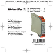 Weidmüller WAVEANALOG PRO Bridge Serie Notice D'utilisation