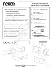 NEXERa 227505 Instructions D'assemblage