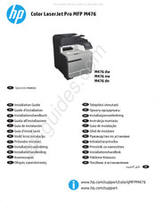 HP Color LaserJet Pro MFP M476 dn Guide D'installation