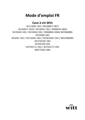 Witt WCF60172-1BG Mode D'emploi