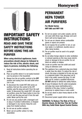 Honeywell HHT-080 Serie Manuel D'instructions