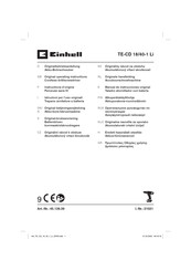 EINHELL TE-CD 18/40-1 Li Instructions D'origine