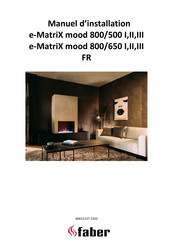 Faber e-MatriX mood 800/500 II Manuel D'installation