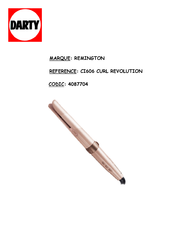 Remington CURL REVOLUTION CI606 Mode D'emploi