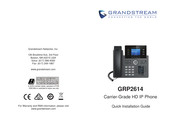 Grandstream GRP2614 Guide De Démarrage Rapide