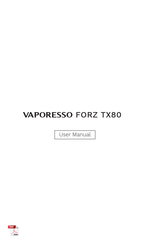 Vaporesso FORZ TX80 Manuel