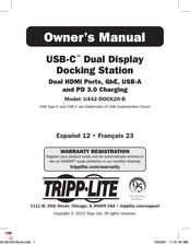 Tripp-Lite U442-DOCK20-B Manuel De L'utilisateur