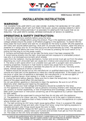 V-TAC VT-3220 Instructions D'installation