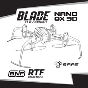 Horizon Hobby BNF Blade Nano QX 3D Mode D'emploi