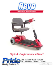 Pride Mobility Products SC60RRED Manuel D'instructions