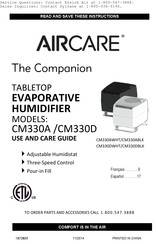 Aircare CM330D Mode D'emploi